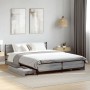 Cama con cajones madera de ingeniería gris Sonoma 135x190 cm de vidaXL, Camas y somieres - Ref: Foro24-3279950, Precio: 180,1...