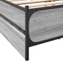 Cama con cajones madera de ingeniería gris Sonoma 135x190 cm de vidaXL, Camas y somieres - Ref: Foro24-3279950, Precio: 180,1...