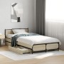 Cama con cajones madera ingeniería roble Sonoma 75x190 cm de vidaXL, Camas y somieres - Ref: Foro24-3279973, Precio: 145,24 €...