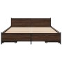 Cama con cajones madera de ingeniería marrón roble 150x200 cm de vidaXL, Camas y somieres - Ref: Foro24-3279931, Precio: 189,...