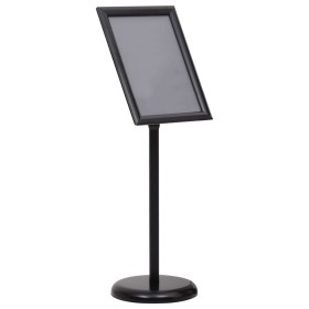 Soporte de pie para carteles A3 de aleación de aluminio negro de vidaXL, Mostradores - Ref: Foro24-51206, Precio: 40,06 €, De...