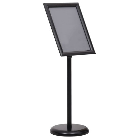 Soporte de pie para carteles A3 de aleación de aluminio negro de vidaXL, Mostradores - Ref: Foro24-51206, Precio: 40,06 €, De...