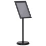 Soporte de pie para carteles A3 de aleación de aluminio negro de vidaXL, Mostradores - Ref: Foro24-51206, Precio: 40,06 €, De...