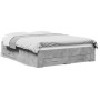 Cama con cajones madera ingeniería gris hormigón 120x200 cm de vidaXL, Camas y somieres - Ref: Foro24-3280394, Precio: 155,12...