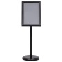 Soporte de pie para carteles A3 de aleación de aluminio negro de vidaXL, Mostradores - Ref: Foro24-51206, Precio: 40,06 €, De...
