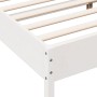 Estructura de cama con cabecero madera pino blanco 135x190 cm de vidaXL, Camas y somieres - Ref: Foro24-3207230, Precio: 188,...