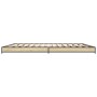 Estructura cama madera ingeniería metal roble Sonoma 200x200 cm de vidaXL, Camas y somieres - Ref: Foro24-845127, Precio: 104...