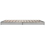 Estructura cama madera ingeniería metal gris Sonoma 150x200 cm de vidaXL, Camas y somieres - Ref: Foro24-845144, Precio: 80,4...