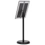 Soporte de pie para carteles A3 de aleación de aluminio negro de vidaXL, Mostradores - Ref: Foro24-51206, Precio: 40,06 €, De...