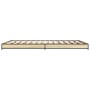 Estructura cama madera ingeniería metal roble Sonoma 120x190 cm de vidaXL, Camas y somieres - Ref: Foro24-845167, Precio: 85,...