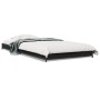 Estructura de cama madera de ingeniería y metal negra 75x190 cm de vidaXL, Camas y somieres - Ref: Foro24-845186, Precio: 55,...