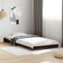 Estructura de cama madera de ingeniería y metal negra 75x190 cm de vidaXL, Camas y somieres - Ref: Foro24-845186, Precio: 55,...