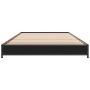 Estructura de cama madera de ingeniería y metal negra 75x190 cm de vidaXL, Camas y somieres - Ref: Foro24-845186, Precio: 55,...