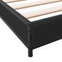 Estructura de cama madera de ingeniería y metal negra 75x190 cm de vidaXL, Camas y somieres - Ref: Foro24-845186, Precio: 55,...