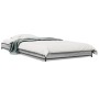 Estructura cama madera ingeniería metal gris Sonoma 90x190 cm de vidaXL, Camas y somieres - Ref: Foro24-845184, Precio: 69,64...