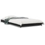 Estructura de cama madera ingeniería y metal negro 100x200 cm de vidaXL, Camas y somieres - Ref: Foro24-845171, Precio: 59,28...