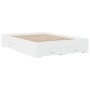 Cama con cajones madera de ingeniería blanco 120x190 cm de vidaXL, Camas y somieres - Ref: Foro24-3280412, Precio: 180,02 €, ...