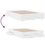 Cama con cajones madera de ingeniería blanco 120x190 cm de vidaXL, Camas y somieres - Ref: Foro24-3280412, Precio: 180,02 €, ...