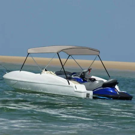 2-arch bimini top gray 148.5x133x104 cm by vidaXL, Boat storage covers - Ref: Foro24-94792, Price: 98,20 €, Discount: %