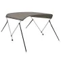 2-arch bimini top gray 148.5x133x104 cm by vidaXL, Boat storage covers - Ref: Foro24-94792, Price: 98,20 €, Discount: %