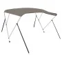 Toldo bimini de 3 arcos gris 184x170x133 cm de vidaXL, Cubiertas para almacenamiento de barcas - Ref: Foro24-94799, Precio: 1...