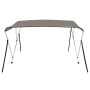 Toldo bimini de 3 arcos gris 184x170x133 cm de vidaXL, Cubiertas para almacenamiento de barcas - Ref: Foro24-94799, Precio: 1...