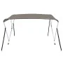 Toldo bimini de 3 arcos gris 184x170x133 cm de vidaXL, Cubiertas para almacenamiento de barcas - Ref: Foro24-94799, Precio: 1...