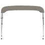 Toldo bimini de 3 arcos gris 184x170x133 cm de vidaXL, Cubiertas para almacenamiento de barcas - Ref: Foro24-94799, Precio: 1...