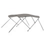 Toldo bimini de 3 arcos gris 184x170x133 cm de vidaXL, Cubiertas para almacenamiento de barcas - Ref: Foro24-94799, Precio: 1...