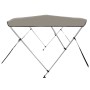 Toldo bimini de 3 arcos gris 182x184x136 cm de vidaXL, Cubiertas para almacenamiento de barcas - Ref: Foro24-94800, Precio: 1...