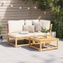 Mesa de jardín madera maciza de acacia 63x63x30 cm de vidaXL, Sofás modulares de exterior - Ref: Foro24-366493, Precio: 70,26...