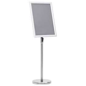 Soporte de pie para carteles A3 aleación de aluminio plateado de vidaXL, Mostradores - Ref: Foro24-51207, Precio: 42,04 €, De...