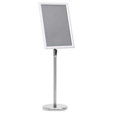 Soporte de pie para carteles A3 aleación de aluminio plateado de vidaXL, Mostradores - Ref: Foro24-51207, Precio: 42,04 €, De...