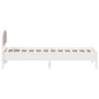 Estructura de cama con cabecero madera de pino blanco 100x200cm de vidaXL, Camas y somieres - Ref: Foro24-3207218, Precio: 15...