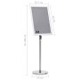 Soporte de pie para carteles A3 aleación de aluminio plateado de vidaXL, Mostradores - Ref: Foro24-51207, Precio: 42,04 €, De...