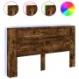 Kopfteil mit LED-Räuchereiche 180x16,5x103,5 cm von vidaXL, Kopf- und Fußteile - Ref: Foro24-839263, Preis: 114,36 €, Rabatt: %