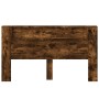 Cabecero de cama con LED roble ahumado 180x16,5x103,5 cm de vidaXL, Cabeceros y pies de cama - Ref: Foro24-839263, Precio: 11...
