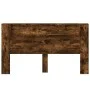 Cabecero de cama con LED roble ahumado 180x16,5x103,5 cm de vidaXL, Cabeceros y pies de cama - Ref: Foro24-839263, Precio: 11...