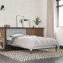 Estructura cama madera ingeniería metal gris Sonoma 100x200 cm de vidaXL, Camas y somieres - Ref: Foro24-845525, Precio: 84,6...