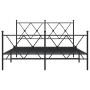 Estructura de cama cabecero y estribo metal negro 140x200 cm de vidaXL, Camas y somieres - Ref: Foro24-376521, Precio: 139,50...