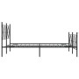 Estructura de cama cabecero y estribo metal negro 140x200 cm de vidaXL, Camas y somieres - Ref: Foro24-376521, Precio: 139,50...