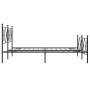 Estructura de cama cabecero y estribo metal negro 160x200 cm de vidaXL, Camas y somieres - Ref: Foro24-376523, Precio: 136,31...