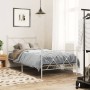 Estructura cama metal con cabecero y pie cama blanca 90x190 cm de vidaXL, Camas y somieres - Ref: Foro24-376561, Precio: 76,0...