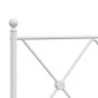 Estructura cama metal con cabecero y pie cama blanca 90x190 cm de vidaXL, Camas y somieres - Ref: Foro24-376561, Precio: 76,0...