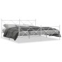 Estructura cama metal con cabecero y pie cama blanco 193x203 cm de vidaXL, Camas y somieres - Ref: Foro24-376575, Precio: 142...