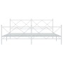 Estructura cama metal con cabecero y pie cama blanco 193x203 cm de vidaXL, Camas y somieres - Ref: Foro24-376575, Precio: 142...