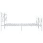 Estructura cama metal con cabecero y pie cama blanco 193x203 cm de vidaXL, Camas y somieres - Ref: Foro24-376575, Precio: 142...