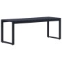 Banco de jardín tablero PS negro 120,5 cm de vidaXL, Bancos de jardín - Ref: Foro24-49492, Precio: 100,59 €, Descuento: %