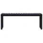 Banco de jardín tablero PS negro 120,5 cm de vidaXL, Bancos de jardín - Ref: Foro24-49492, Precio: 109,36 €, Descuento: %
