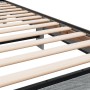 Estructura cama madera ingeniería metal gris Sonoma 75x190 cm de vidaXL, Camas y somieres - Ref: Foro24-845815, Precio: 88,56...